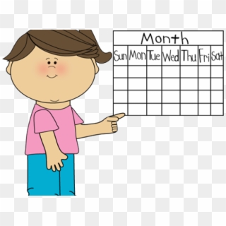 Calendar Clipart Child - Cartoon Calendar Days Of The Week - Png Download