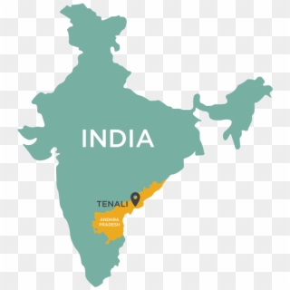 With Over 70% Of India's Population Living In 550,000 - Map Of India Clipart
