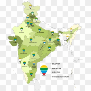 Map - Map Of Slums In India Clipart