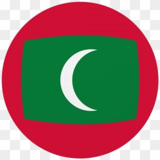 Maldives Round Flag Icon - Circle Clipart