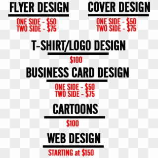 Flyer Design Prices Malaysia Delighted Business Card - Freelance Graphic Designer Price Sheet Clipart