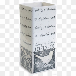 Bird Cursive Wedding Vase - Paper Clipart