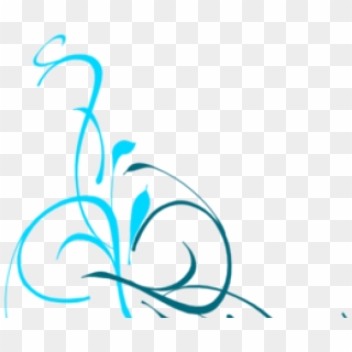 Peacock Clipart Swirls - Vines Clip Art - Png Download
