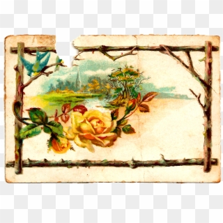 Digital Flower Image - Garden Roses Clipart