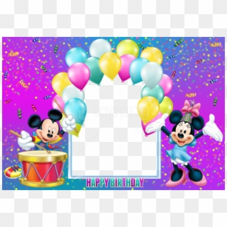 Free Png Happy Birthday Mickey Mouse Transparent Kids - Mickey Mouse Birthday Chart Clipart