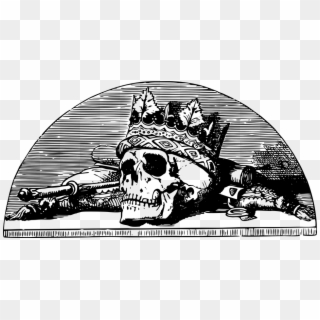 Skull With Crown, Skull, Crown, Death - Death Is Lighter Than A Feather Clipart