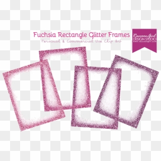 Download Fuchsia Border Frame Png Clipart For Designing - Rectangle Glitter Frame Png Transparent Png