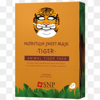 Snp Animal Tiger Wrinkle Mask Sheet Clipart