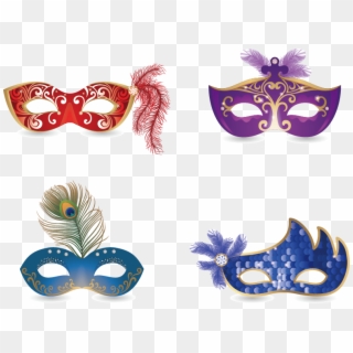 Mask - 5 Mascaras De Carnaval Clipart