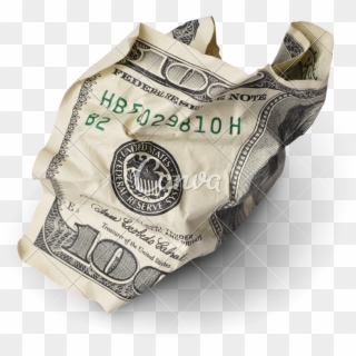 100 Dollar Bills Stacks Png - Crushed Dollar Bill Clipart