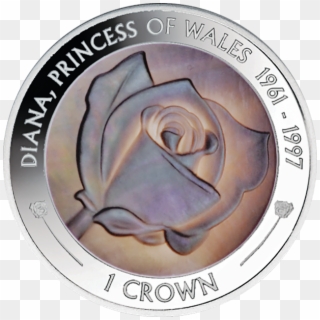 Gold And Silver Coins Pay Tribute To Diana, Princess - Garden Roses Clipart