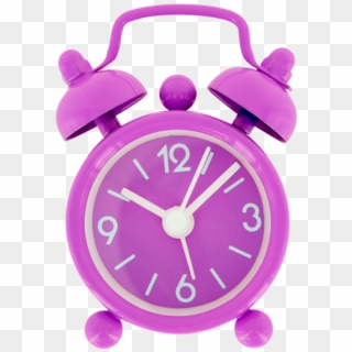 Clock Clipart Purple - Alarm Clock Pink - Png Download