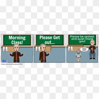 Piziks Morning Announcement - Cartoon Clipart