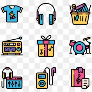 Music Store - Web Design Icons Clipart
