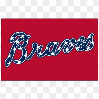 Atlanta Braves Iron On Stickers And Peel-off Decals - Atlanta Braves Red White Blue Logo Clipart