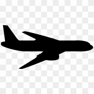 Clip Art For Free Download - Airplane Side View Silhouette - Png Download