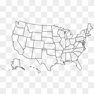 Png Library Download United Map Outline Google Search - Blank United States Of America Clipart