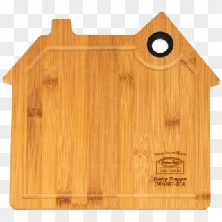 House Shaped Bamboo Cutting Board House Shaped Bamboo - Plywood Clipart