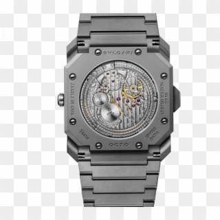 Octo Finissimo Reloj Reloj Titanium Grey - Analog Watch Clipart
