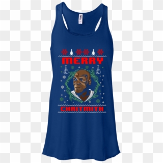 Mike Tyson Shirt, Merry Chritmith Boxing Christmas - Bella + Canvas Ladies' Flowy Racerback Tank B8800 Clipart