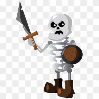 Preview - Skeleton With Sword Clipart Png Transparent Png