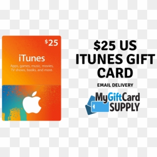 Itunes Gift Card Email Delivery Amazon Photo - Itunes Gift Card 25$ Clipart