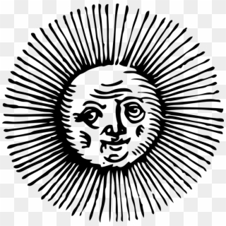 Tarot Drawing Sun Moon - Old Sun Drawing Clipart