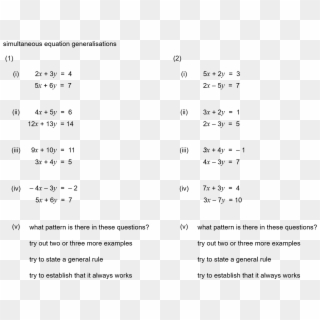 Median Don Steward - Geometric Sequence Simultaneous Equations Clipart
