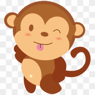 Cartoon Baby Monkey - Cute Baby Monkeys Png Clipart