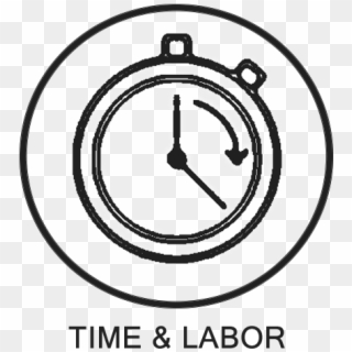 Cloud-based Time And Labor Management - Circle Clipart