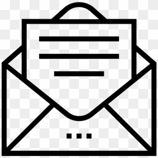 Envelope Icon For Website - Email Icon Black And White Clipart