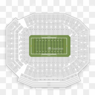 Florida Gators Football Seating Chart Map Seatgeek - Ben Hill Griffin Stadium Clipart