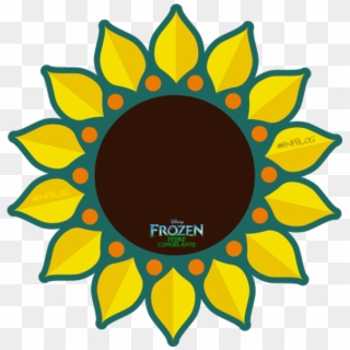 Sunflower Clipart Frozen Fever - Flor Frozen Fever Png Transparent Png