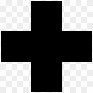 First Aid Clip Art Download - First Aid Cross Black - Png Download
