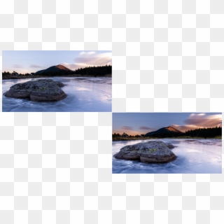 Before And After Result Of A Luminosity Masks Editing - Reflection Clipart