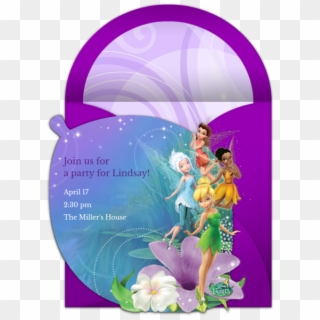 Disney Fairies Online Invitation - Tinkerbell Birthday Invitation Cards Clipart