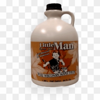 Half Gallon Little Man Syrup Jug - Little Man Syrup Llc Clipart