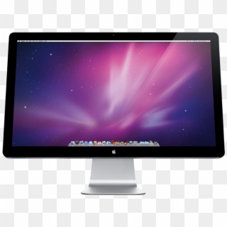 Apple's New 27-inch Led Cinema Display - Mac Os X Monitor Clipart