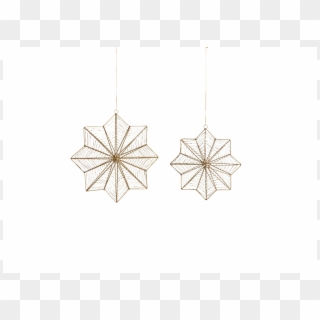 Large Ngoni Giant Hanging Star Brass - Earrings Clipart