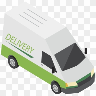 Transparent Trucks Courier - Clipart Van For Delivery - Png Download