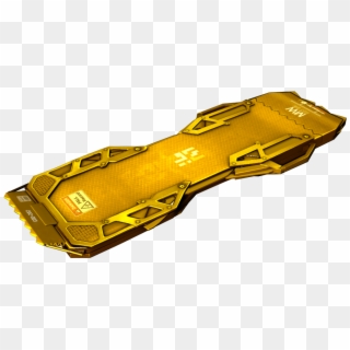 Advanced Gold Hoverboard - Car Clipart