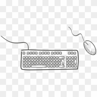 Keyboard Clipart Computer Component - Mouse And Keyboard Vector - Png Download
