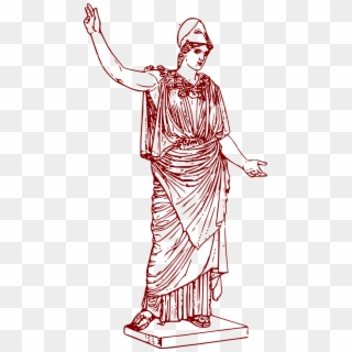 Goddess Greek Athena Statue Png Image - Athena Greek Goddess Of Wisdom Clipart