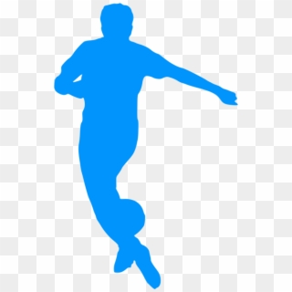 This Free Icons Png Design Of Silhouette Football 16 - Silhueta Azul Jogador De Futebol Clipart