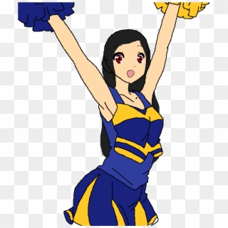 Veronica As A Cheerleader - Cartoon Clipart