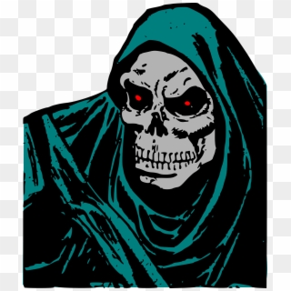 Death Evil Face Grim Halloween Png Image - Death Evil Clipart