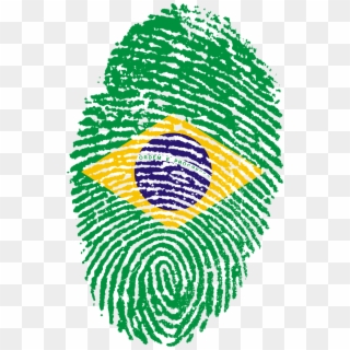 Brazil Flag Fingerprint Country Png Image - Morocco Fingerprint Clipart