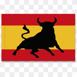 Flag Spain Bull - Spanish Flag Bull Clipart