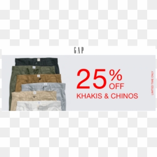 25% Off On Khakis & Chinos - Floor Clipart