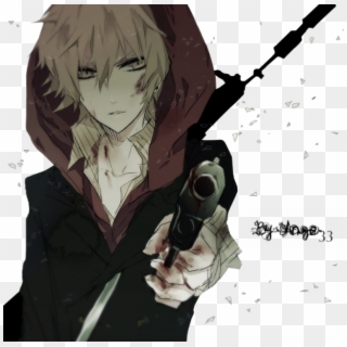 Perso Manga Png - Anime Boy With Pistol Clipart